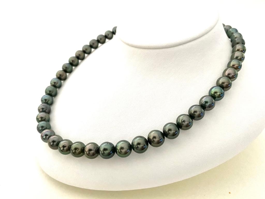 黒蝶真珠ネックレス ラウンド系